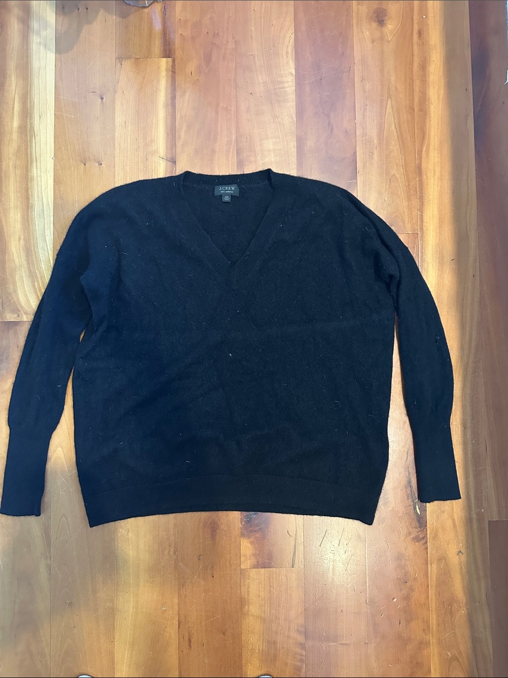 J. Crew Black Men's V-Neck Sweater
